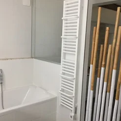 Sèche-Serviettes Électrique|Matisere Sèche-serviette électrique blanc programmable - HxL 500x300mm - 120 Watt - LIM500/300E1BP