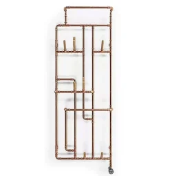 Sèche-Serviettes Électrique|Matisere Sèche-serviette électrique cuivré de 923mm de haut et 431mm de large - 300 Watt - PAJ923/431E8SOA