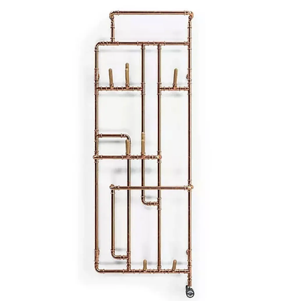Sèche-Serviettes Électrique|Matisere Sèche-serviette électrique cuivré de 923mm de haut et 431mm de large - 300 Watt - PAJ923/431E8SOA