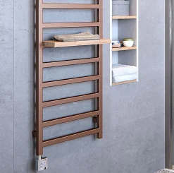 Sèche-Serviettes Électrique|Matisere Sèche-serviette électrique cuivré - (HxL) 720x500 mm - 300 (Watts) - 300 Watt - SIM720-500E8COP