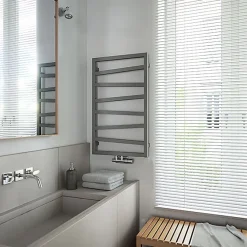 Matisere Sèche-serviette électrique gris - (HxL) 1310x500 mm - 600 ( Watts) - 600 Watt - ZIG1310-500E8MST