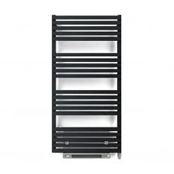 Matisere Sèche-serviette électrique noir de 1185mm de haut et 600mm de large - 1000 Watt - QUA1185/600SE8NBLO