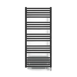 Sèche-Serviettes Soufflant|Matisere Sèche-serviette électrique noir de 1580mm de haut et 700mm de large - 1000 Watt - ALE1580/700E8NBLO