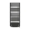 Matisere Sèche-serviette électrique noir de 1180mm de haut et 600mm de large - 800 Watt - POL1180/600E8NBLO