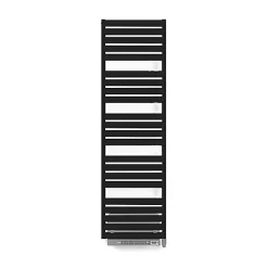Sèche-Serviettes Soufflant|Matisere Sèche-serviette électrique noir de 1110mm de haut et 600mm de large - 600 Watt - WAR1110600TE8NBLO
