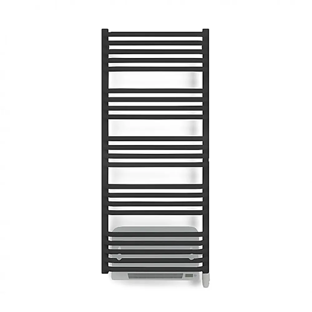 Matisere Sèche-serviette électrique noir de 1140mm de haut et 600mm de large - 800 Watt - ALE1140/600E8NBLO