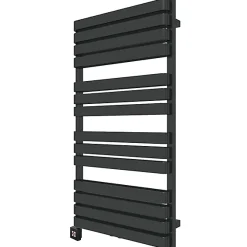 Sèche-Serviettes Électrique|Matisere Sèche-serviette électrique noir de 1695mm de haut et 500mm de large - 1200 Watt - WAR1695500TBSOAE1N
