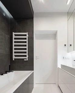 Sèche-Serviettes Électrique|Matisere Sèche-serviette électrique programmable blanc - HxL 1630x400 mm - 600 Watt - VIV1630/400E1BP