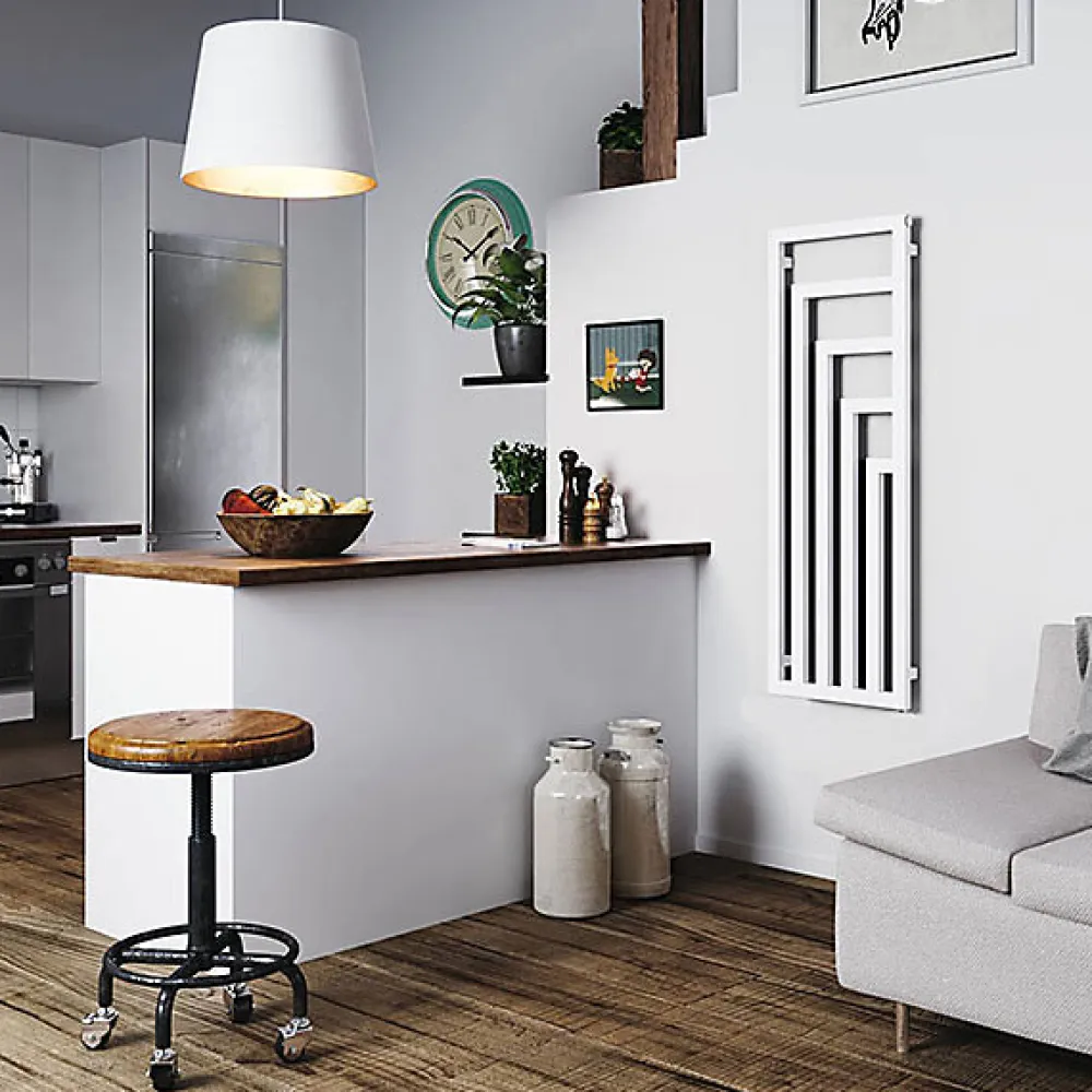 Sèche-Serviettes Électrique|Matisere Sèche-serviette électrique programmable blanc - HxL 1460x520mm - 800 Watt - ANG1460/520VE8BP