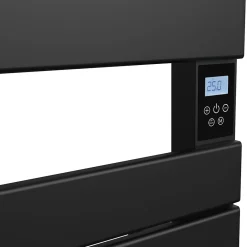 Bestherm Sèche-serviette électrique sans fluide avec soufflerie 500 + 1000 W H.108,4xL60cm HANAE noir