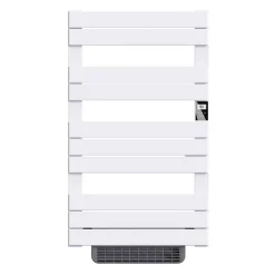 Sèche-Serviettes Soufflant|Bestherm Sèche-serviette électrique sans fluide avec soufflerie 500W+1000W H.108,4xL60cm HANAE blanc