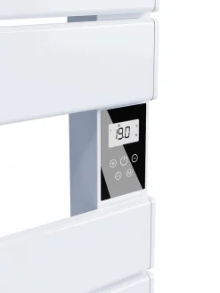 Sèche-Serviettes Soufflant|Bestherm Sèche-serviette électrique sans fluide avec soufflerie 500W+1000W H.108,4xL60cm HANAE blanc