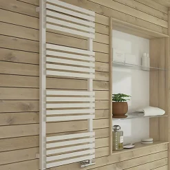 Matisere Sèche-serviette électrique soufflant blanc - HxL 870x500 - 1000 Watt - QUA870/500SE8BBLO