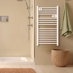 Sèche-Serviettes Mixte|Bestherm Sèche-serviette électrique sans fluide 500W H.98xL54cm HESTIA blanc