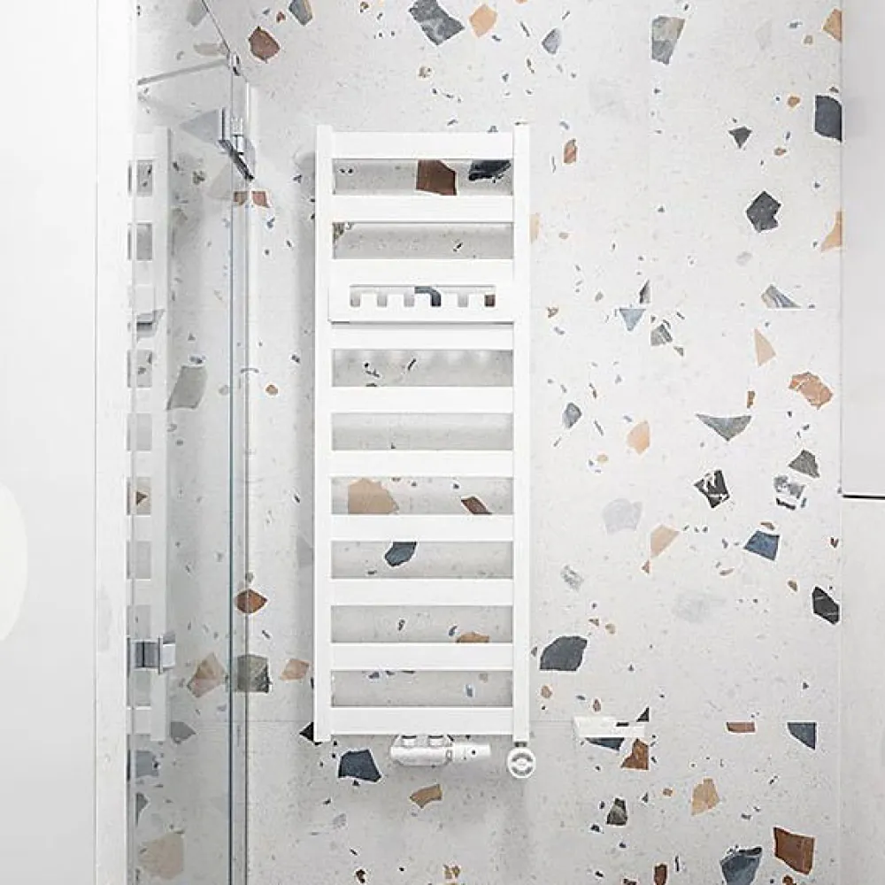 Matisere Sèche-serviette mixte blanc de 1150mm de haut et 600mm de large - 501 Watt - VIV1150/600KDZ8B
