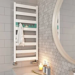 Sèche-Serviettes Mixte|Matisere Sèche-serviette mixte blanc - (HxL) 910x300mm - 200 Watt - 240 Watt - VIV910-300Z8B
