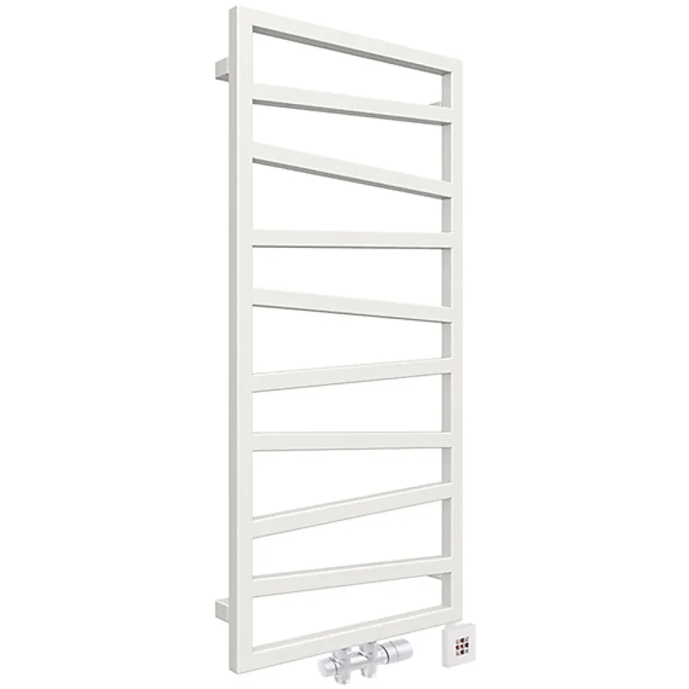 Sèche-Serviettes Mixte|Matisere Sèche-serviette mixte blanc - (HxL) 1070x500mm - 400 Watt - 418 Watt - ZIG1070-500Z8B