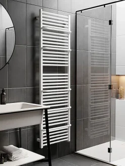 Sèche-Serviettes Mixte|Matisere Sèche-serviette mixte blanc - (HxL) 1460x400mm - 600 Watt - 599 Watt - LIM1460-400Z8B