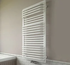 Matisere Sèche-serviette mixte blanc de 1400mm de haut et 600mm de large - 1013 Watt - POC1400/600SOAZ1B