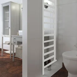 Matisere Sèche-serviette mixte blanc de 1995mm de haut et 500mm de large - 696 Watt - SIM1995/500DWZ1B
