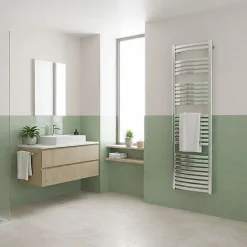 Sèche-Serviettes Mixte|Matisere Sèche-serviette mixte chromé de 1220mm de haut / 600mm de large - 447 Watt - DEX1220/600Z8CRO