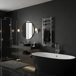 Sèche-Serviettes Mixte|Matisere Sèche-serviette mixte chromé de 555mm de haut / 600mm de large - 177 Watt - JAD555/600V2CRO