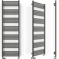 Matisere Sèche-serviette mixte gris de 1380mm de haut 630mm de large - 711 Watt - FIO1380/630Z8RGY