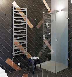 Matisere Sèche-serviette mixte gris de 1470mm de haut et 600mm de large - 622 Watt - VIP1470/600Z8SMA