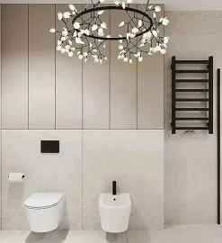 Sèche-Serviettes Mixte|Matisere Sèche-serviette mixte noir - (HxL) 1680x500 mm - 600 Watt - 609 Watt - SIM1680-500Z8N