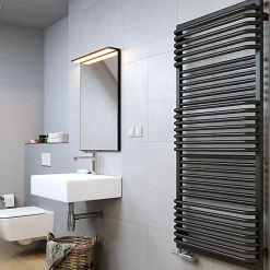 Sèche-Serviettes Mixte|Matisere Sèche-serviette mixte noir - (HxL) 1240x450 mm - 800 Watt - 669 Watt - POC1240-450Z1N