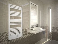 Sèche-Serviettes Mixte|Matisere Sèche-serviette mixte noir - (HxL) 860x500 mm - 400 Watt - 430 Watt - DEX860-500PZ1N