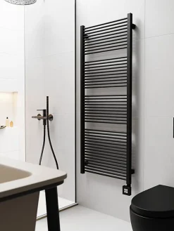 Sèche-Serviettes Mixte|Matisere Sèche-serviette mixte noir - (HxL) 435x530 mm - 300 Watt - 245 Watt - MIK435-530Z1N