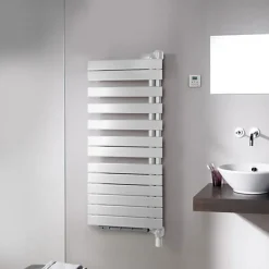 Sèche-Serviettes Soufflant|Matisere Sèche-serviette soufflant blanc de 1745mm de haut - 550mm de large - 1000 Watt - ROFEL-18-55/IFS/B