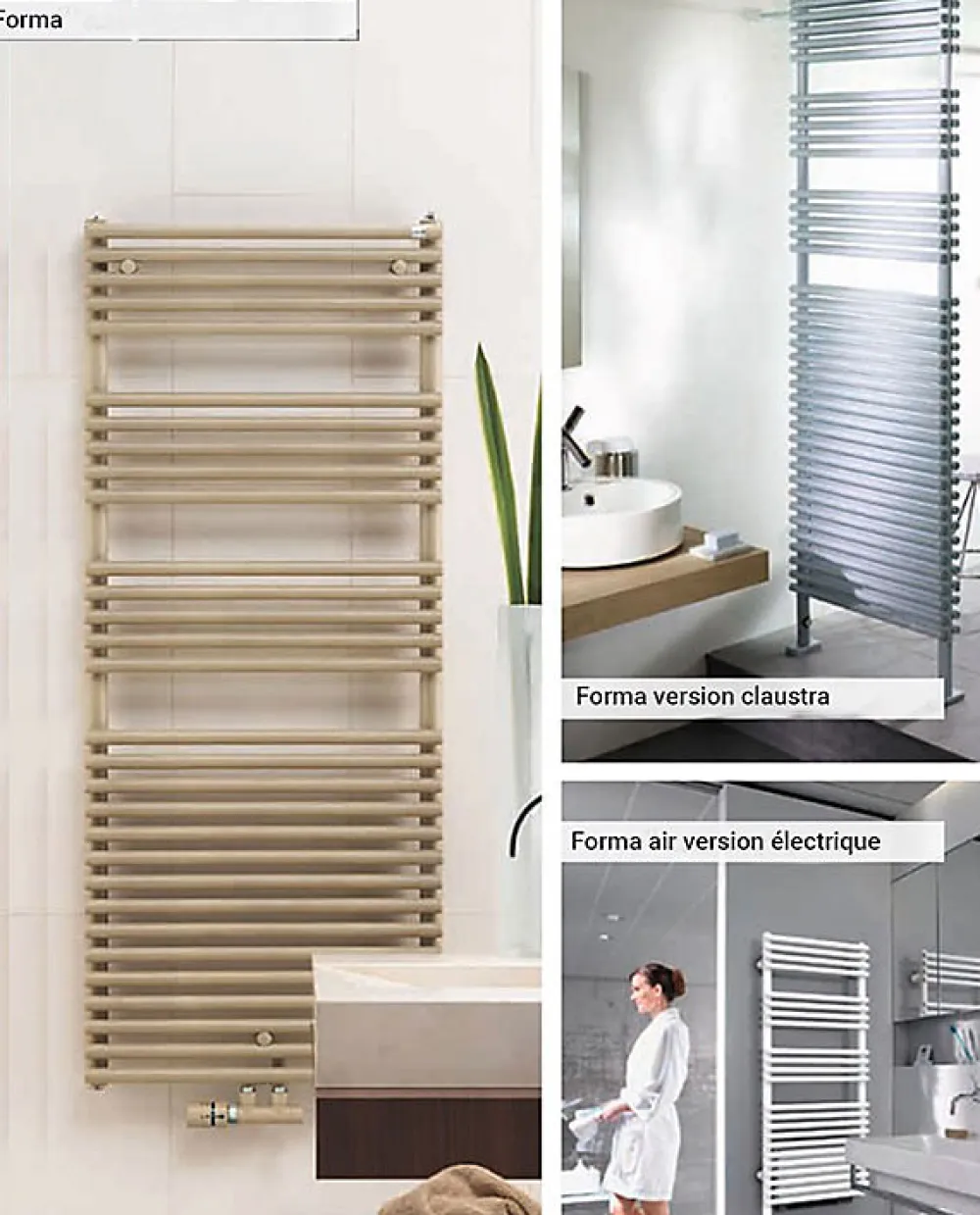 Sèche-Serviettes Soufflant|Matisere Sèche-serviette soufflant électrique blanc - HxL : 986x496mm - 500 Watt - LFE-090-50/IFS/B