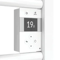 Sèche-Serviettes Soufflant|Sèche-Serviettes Électrique|Atlantic Sèche-serviettes - Doris digital - 500+1000W - Avec soufflerie - Blanc brillant - 851244