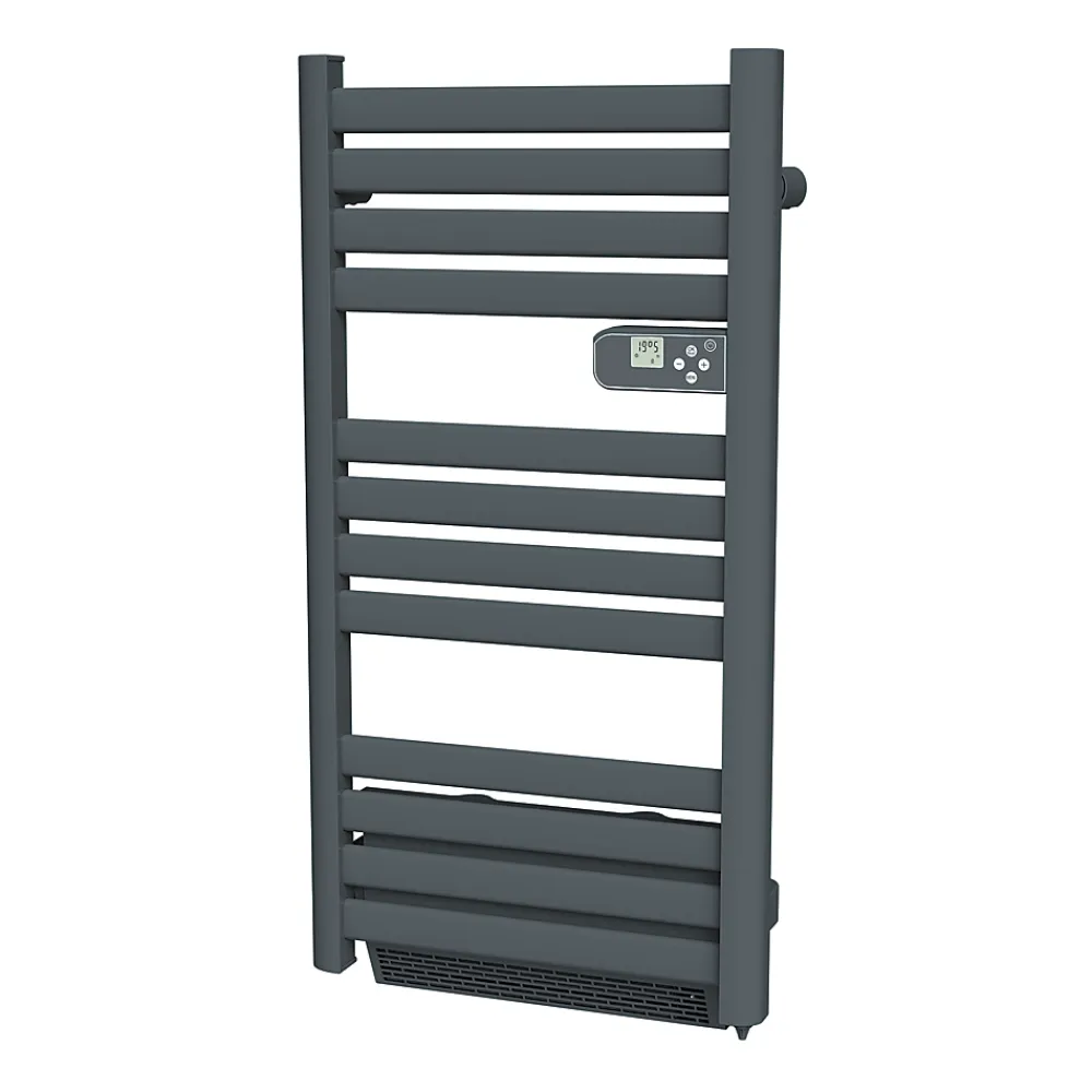 Sèche-serviettes avec soufflerie Mestia gris 500W + soufflerie 1000W
