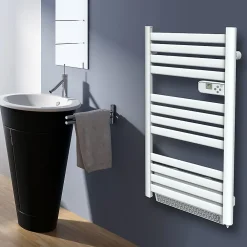 Sèche-serviettes avec soufflerie Mestia blanc 500W + soufflerie 1000W