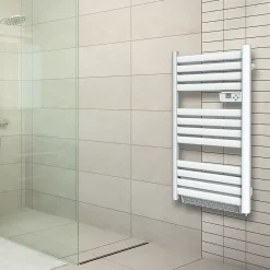 Sèche-serviettes avec soufflerie Mestia blanc 500W + soufflerie 1000W
