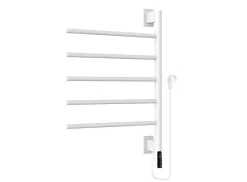 Bain-Bain Sèche-serviettes Blanc 5 branches pivotantes FLEXICO -