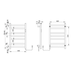 Sèche-Serviettes Électrique|Bain-Bain Sèche-serviettes Blanc DESICO -