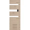 Sèche-Serviettes Électrique|Atlantic Sèche-serviettes connecté Nefertiti mât à droite 750W beige - - 850043