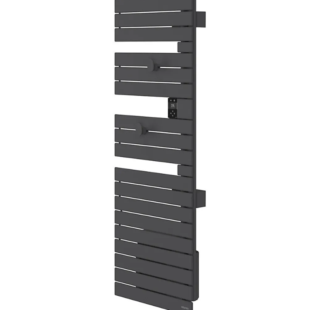 Atlantic Sèche-serviettes connecté Nefertiti mât à gauche 750W anthracite - - 850040