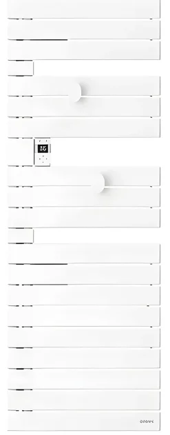 Sèche-Serviettes Mixte|Atlantic Sèche-serviettes connecté Nefertiti mât à gauche 750W blanc brillant - - 850034