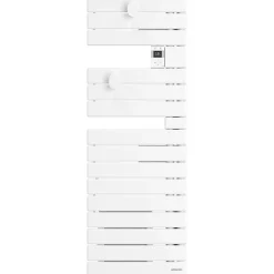 Sèche-Serviettes Électrique|Atlantic Sèche-serviettes connecté Nefertiti étroit mât gauche 600W blanc brillant - - 850609
