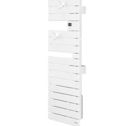 Sèche-Serviettes Électrique|Atlantic Sèche-serviettes connecté Nefertiti étroit mât gauche 600W blanc brillant - - 850609
