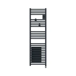 Thermor Sèche-serviettes connecté Riva 5 Etroit avec soufflerie 1500W Ardoise - - 471654