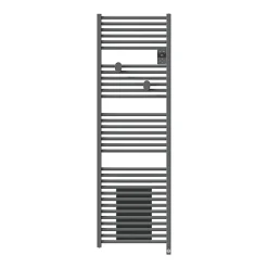 Thermor Sèche-serviettes connecté Riva 5 avec soufflerie 1750W Gris menhir - - 471641