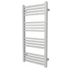 Sèche-Serviettes Eau Chaude|GoodHome Sèche-serviettes eau chaude en acier Duala gris 16 barres - 325 W
