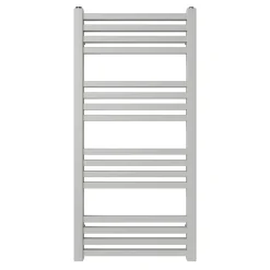 Sèche-Serviettes Eau Chaude|GoodHome Sèche-serviettes eau chaude en acier Duala gris 16 barres - 325 W