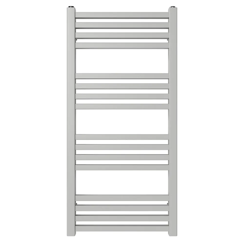 Sèche-Serviettes Eau Chaude|GoodHome Sèche-serviettes eau chaude en acier Duala gris 16 barres - 325 W